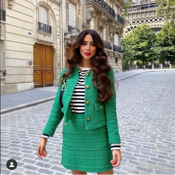 NWT Mango Tweed Blazer and Skirt Set - Picture 3 of 12